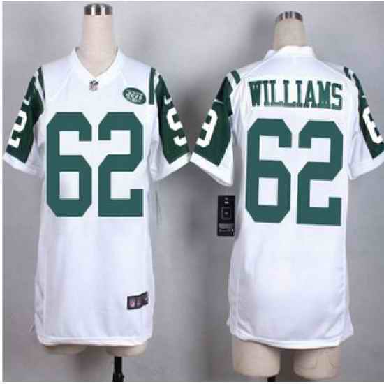 Women New Jets #62 Leonard Williams White Stitched NFL Elite Jersey